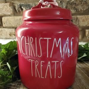 Rae Dunn CHRISTMAS TREATS Canister